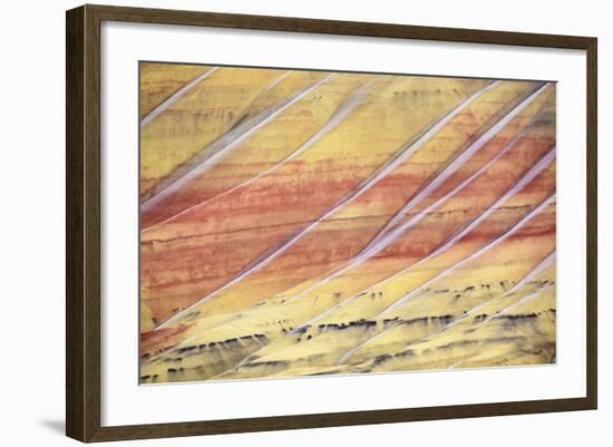 The Painted Hills In The John Day Fossil Beds National Monument In Eastern Oregon-Ben Herndon-Framed Photographic Print