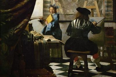 The Painter And His Model As Klio Giclee Print Johannes Vermeer Art Com