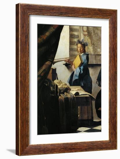 The Painter and His Model as Klio-Johannes Vermeer-Framed Giclee Print