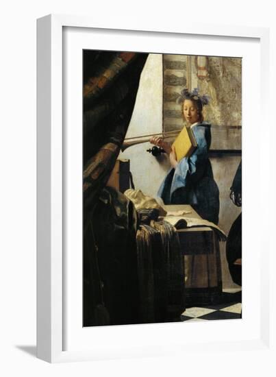 The Painter and His Model as Klio-Johannes Vermeer-Framed Giclee Print