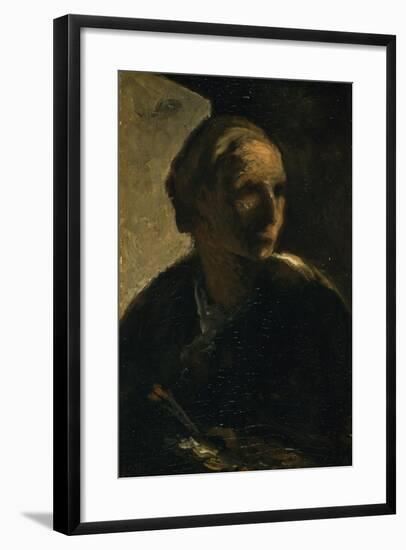 The Painter, C.1863-66-Honore Daumier-Framed Giclee Print