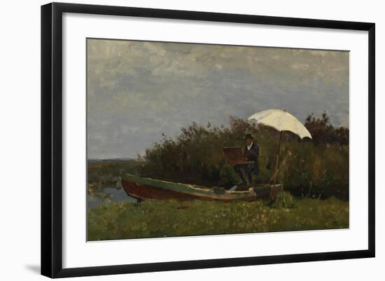 The Painter Gabriël Working in a Boat, 1882-Willem Bastiaan Tholen-Framed Giclee Print