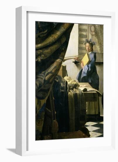 The Painter in His Studio, 1665-6-Johannes Vermeer-Framed Giclee Print