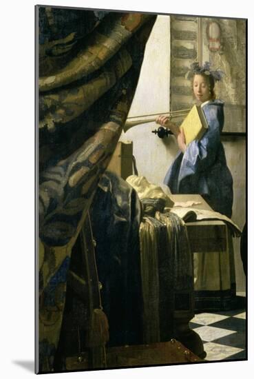 The Painter in His Studio, 1665-6-Johannes Vermeer-Mounted Giclee Print