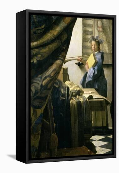 The Painter in His Studio, 1665-6-Johannes Vermeer-Framed Premier Image Canvas