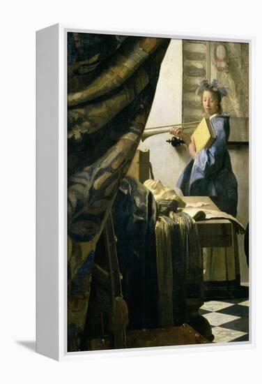 The Painter in His Studio, 1665-6-Johannes Vermeer-Framed Premier Image Canvas