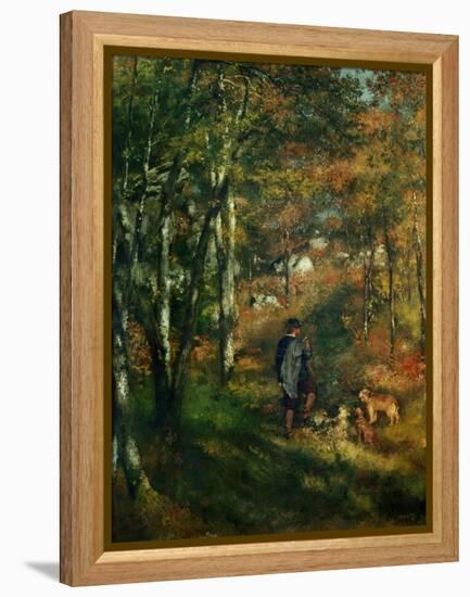 The Painter Lecoeur in the Woods of Fontainebleau, 1866-Pierre-Auguste Renoir-Framed Premier Image Canvas