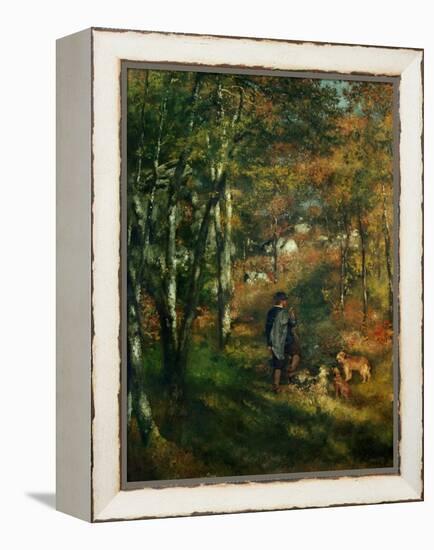 The Painter Lecoeur in the Woods of Fontainebleau, 1866-Pierre-Auguste Renoir-Framed Premier Image Canvas