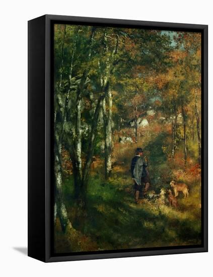 The Painter Lecoeur in the Woods of Fontainebleau, 1866-Pierre-Auguste Renoir-Framed Premier Image Canvas