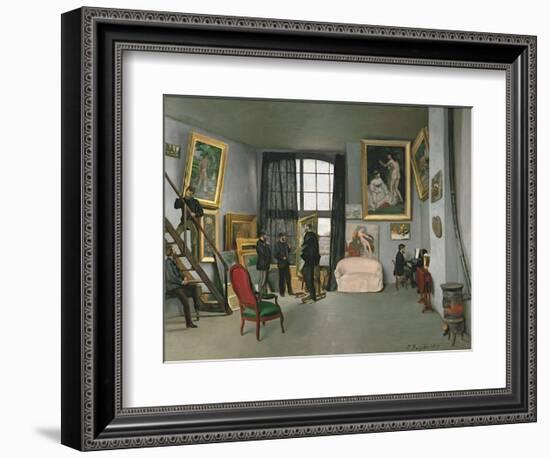 The Painter’s Atelier in the Rue de la Condamine, c.1870-Frederic Bazille-Framed Art Print