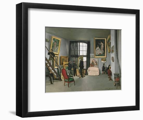 The Painter’s Atelier in the Rue de la Condamine, c.1870-Frederic Bazille-Framed Art Print