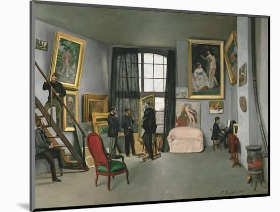 The Painter’s Atelier in the Rue de la Condamine, c.1870-Frederic Bazille-Mounted Art Print