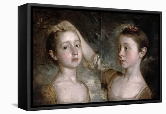 The Painter's Daughters Mary and Margaret, c.1758-Thomas Gainsborough-Framed Premier Image Canvas