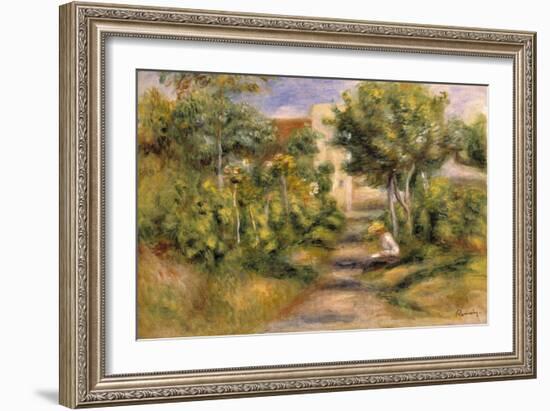The Painter's Garden, Cagnes, c.1908-Pierre-Auguste Renoir-Framed Giclee Print