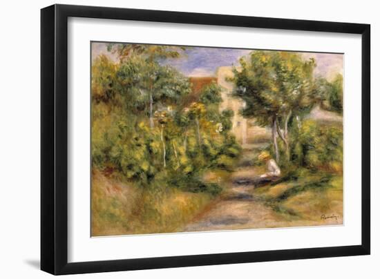 The Painter's Garden, Cagnes, c.1908-Pierre-Auguste Renoir-Framed Giclee Print