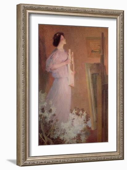 The Painter's Muse, C. 1900-Henri Martin-Framed Giclee Print