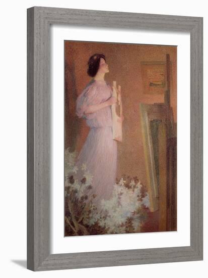 The Painter's Muse, C. 1900-Henri Martin-Framed Giclee Print