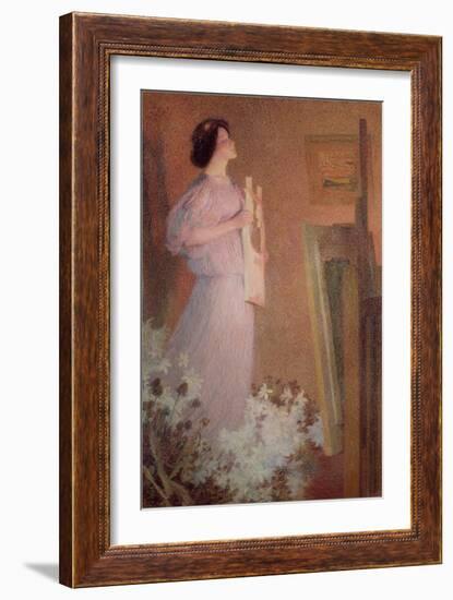 The Painter's Muse, C. 1900-Henri Martin-Framed Giclee Print