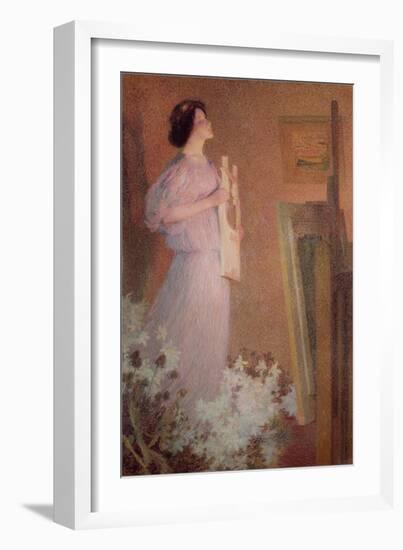 The Painter's Muse, C. 1900-Henri Martin-Framed Giclee Print