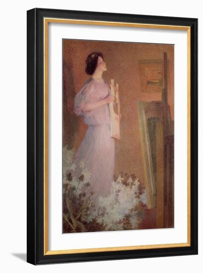 The Painter's Muse, C. 1900-Henri Martin-Framed Giclee Print