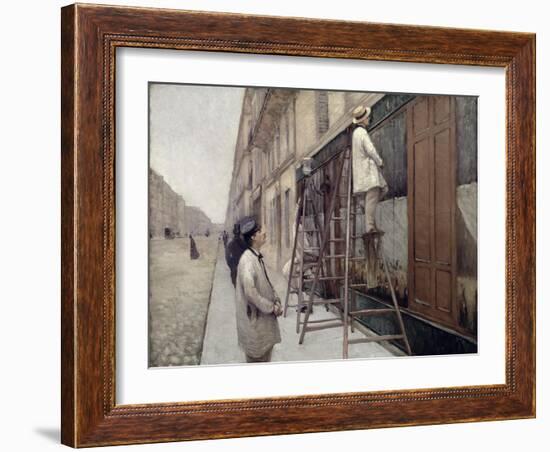 The Painters, 1877-Gustave Caillebotte-Framed Giclee Print