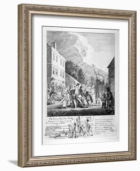 The Painters March from Finchly..., 1753-Paul Sandby-Framed Giclee Print