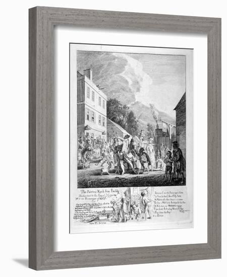 The Painters March from Finchly..., 1753-Paul Sandby-Framed Giclee Print