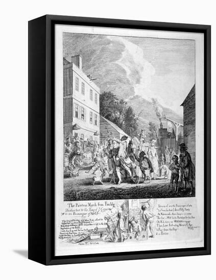 The Painters March from Finchly..., 1753-Paul Sandby-Framed Premier Image Canvas