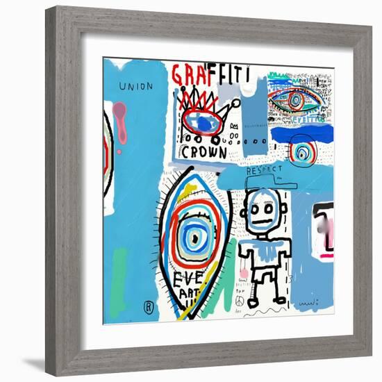 The Painting, Which Contains a Variety of Characters-Dmitriip-Framed Art Print