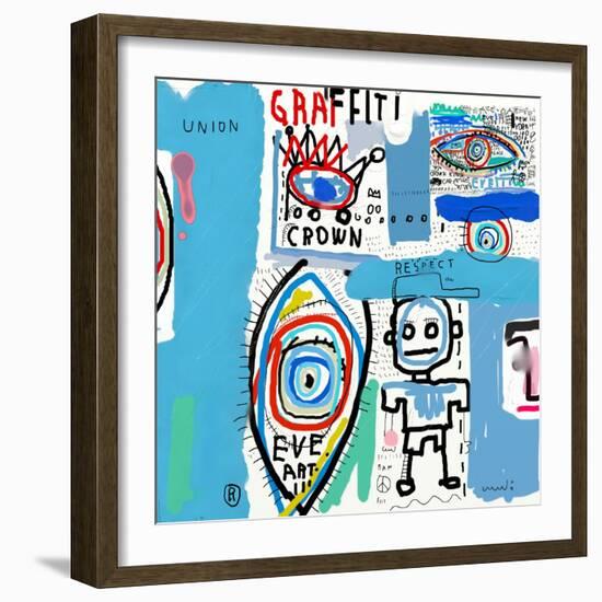 The Painting, Which Contains a Variety of Characters-Dmitriip-Framed Art Print