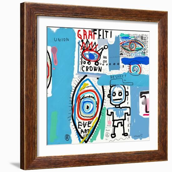 The Painting, Which Contains a Variety of Characters-Dmitriip-Framed Art Print