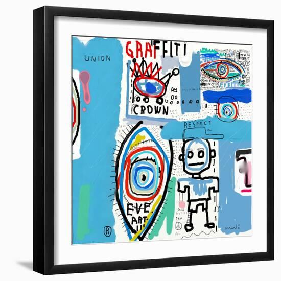 The Painting, Which Contains a Variety of Characters-Dmitriip-Framed Art Print