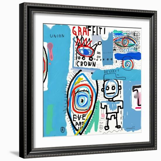 The Painting, Which Contains a Variety of Characters-Dmitriip-Framed Art Print