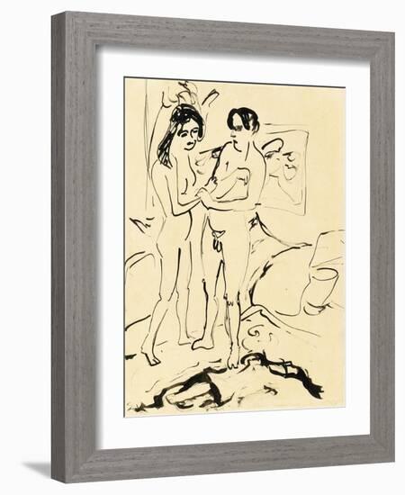 The Pair, C.1907-Ernst Ludwig Kirchner-Framed Giclee Print