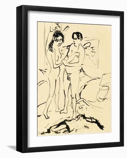 The Pair, C.1907-Ernst Ludwig Kirchner-Framed Giclee Print