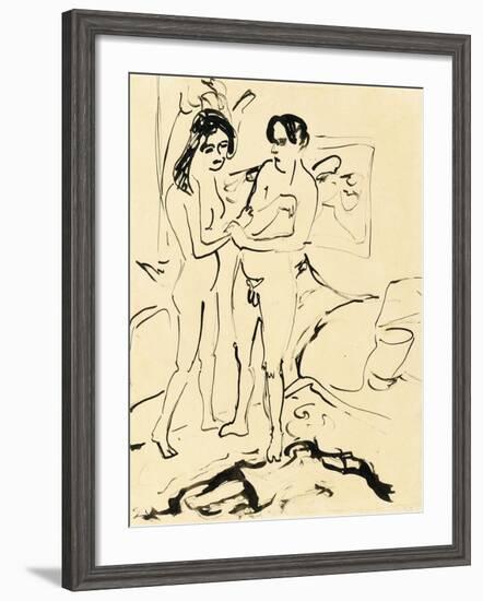 The Pair, C.1907-Ernst Ludwig Kirchner-Framed Giclee Print