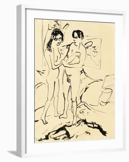 The Pair, C.1907-Ernst Ludwig Kirchner-Framed Giclee Print