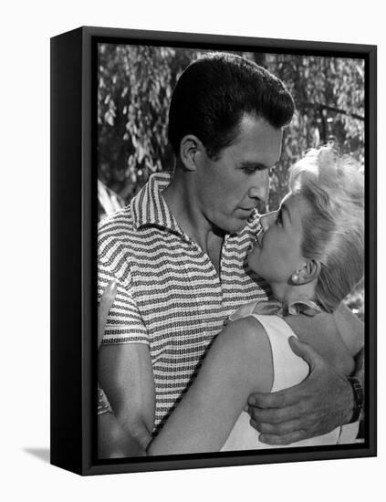 The Pajama Game, John Raitt, Doris Day, 1957-null-Framed Stretched Canvas