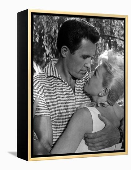 The Pajama Game, John Raitt, Doris Day, 1957-null-Framed Stretched Canvas