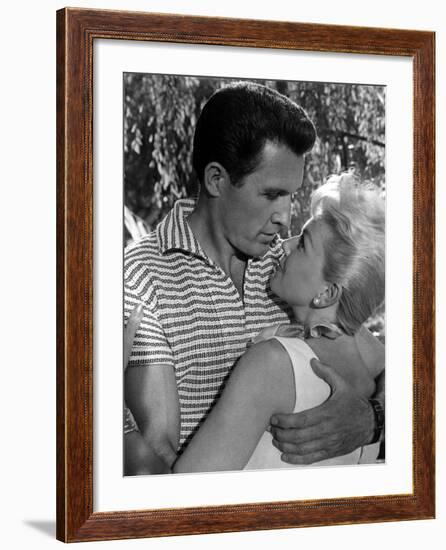 The Pajama Game, John Raitt, Doris Day, 1957-null-Framed Photo