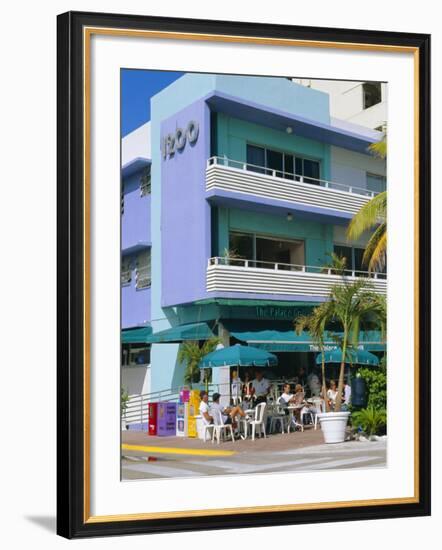 The Palace Bar, Ocean Drive, South Beach, Art Deco District, Miami Beach, Florida, USA-Fraser Hall-Framed Photographic Print