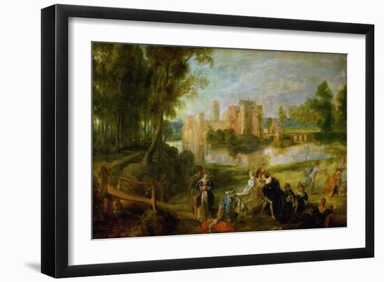 The Palace Garden, circa 1635-Peter Paul Rubens-Framed Giclee Print