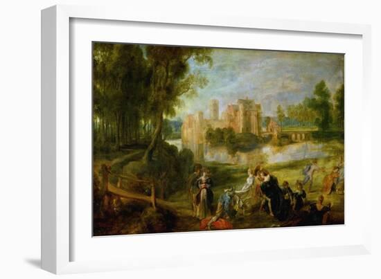 The Palace Garden, circa 1635-Peter Paul Rubens-Framed Giclee Print