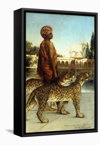 The Palace Guard with Two Leopards-Jean Joseph Benjamin Constant-Framed Premier Image Canvas