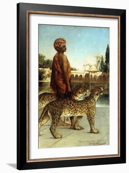 The Palace Guard with Two Leopards-Jean Joseph Benjamin Constant-Framed Giclee Print