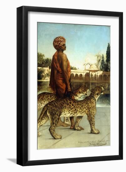 The Palace Guard with Two Leopards-Jean Joseph Benjamin Constant-Framed Giclee Print