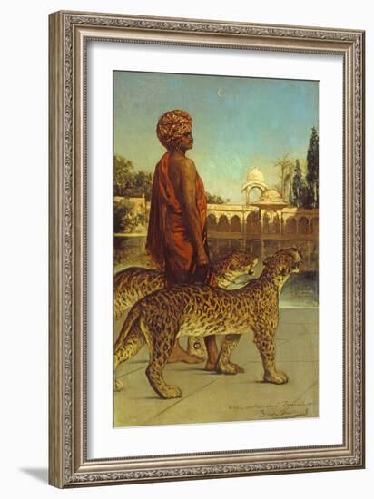 The Palace Guard with Two Leopards-Jean Joseph Benjamin Constant-Framed Giclee Print