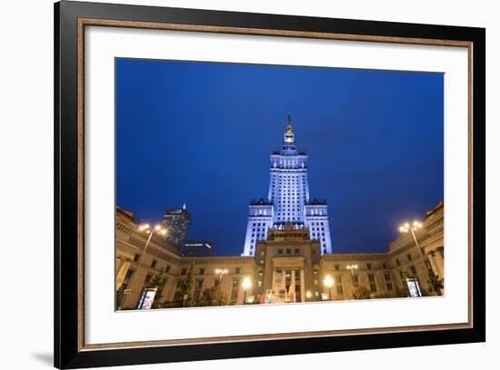 The Palace of Culture and Science, a Gift from the Ussr to Poland in 1955. Warsaw, Poland-Mauricio Abreu-Framed Photographic Print