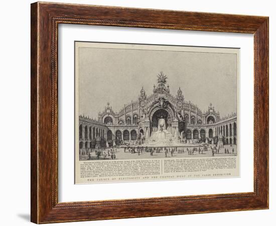 The Palace of Electricity and the Chateau D'Eau at the Paris Exhibition-null-Framed Giclee Print