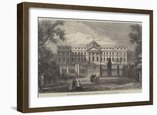 The Palace of Laeken, Brussels, the Residence of the Late King Leopold-null-Framed Giclee Print